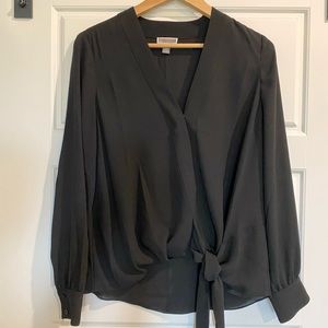 Black long sleeve blouse